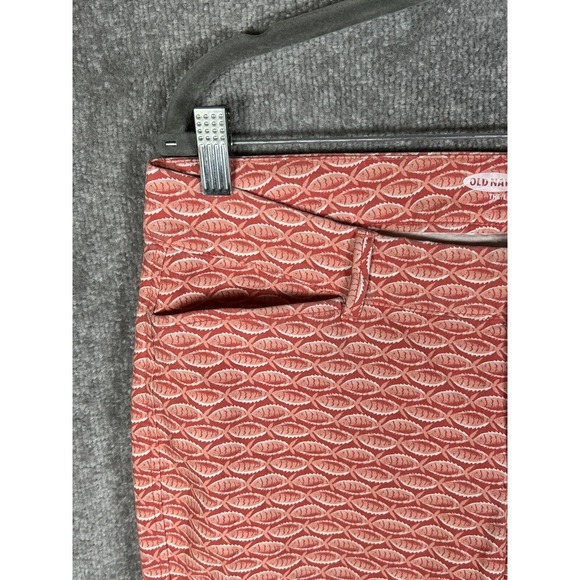 Old Navy The Pixie Ankle Stretch Pants Womens Size 8 Orange Fish Coral Pink - Picture 5 of 10